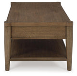 Roanhowe Brown Coffee Table With 2 End Tables