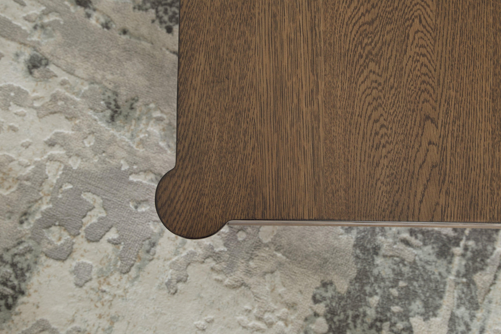 Roanhowe Brown Coffee Table With 1 End