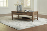 Roanhowe Brown Coffee Table With 2 End Tables