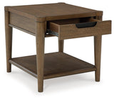 Roanhowe Brown Coffee Table With 1 End