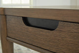 Roanhowe Brown Coffee Table With 2 End Tables