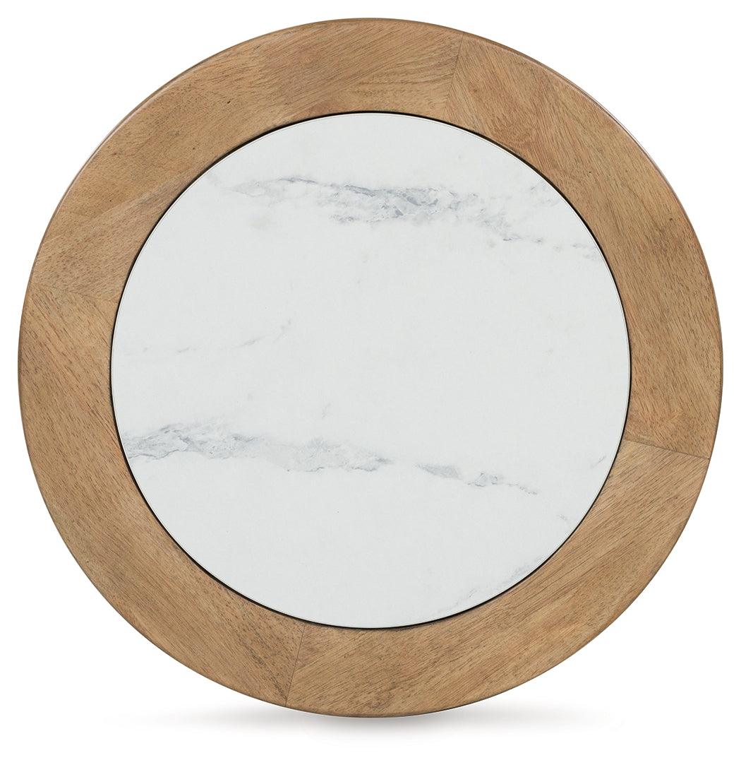 Camdill Light Brown/White End Table