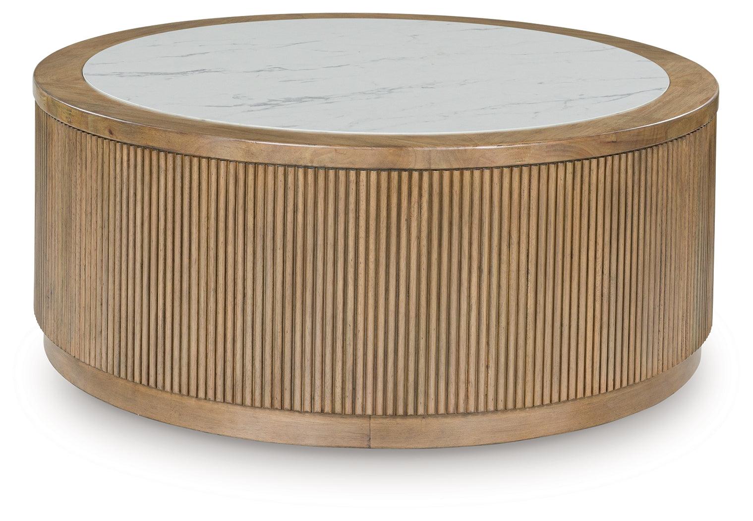 Camdill Light Brown/White Coffee Table