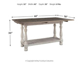 Havalance Gray/white Sofa/console Table T814-4 - Ella Furniture