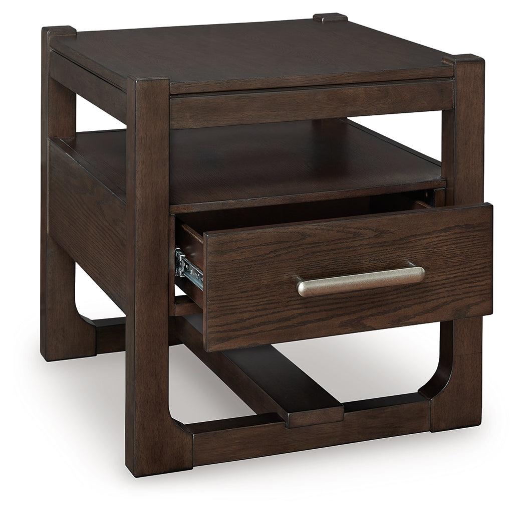 Breckington Dark Brown End Table