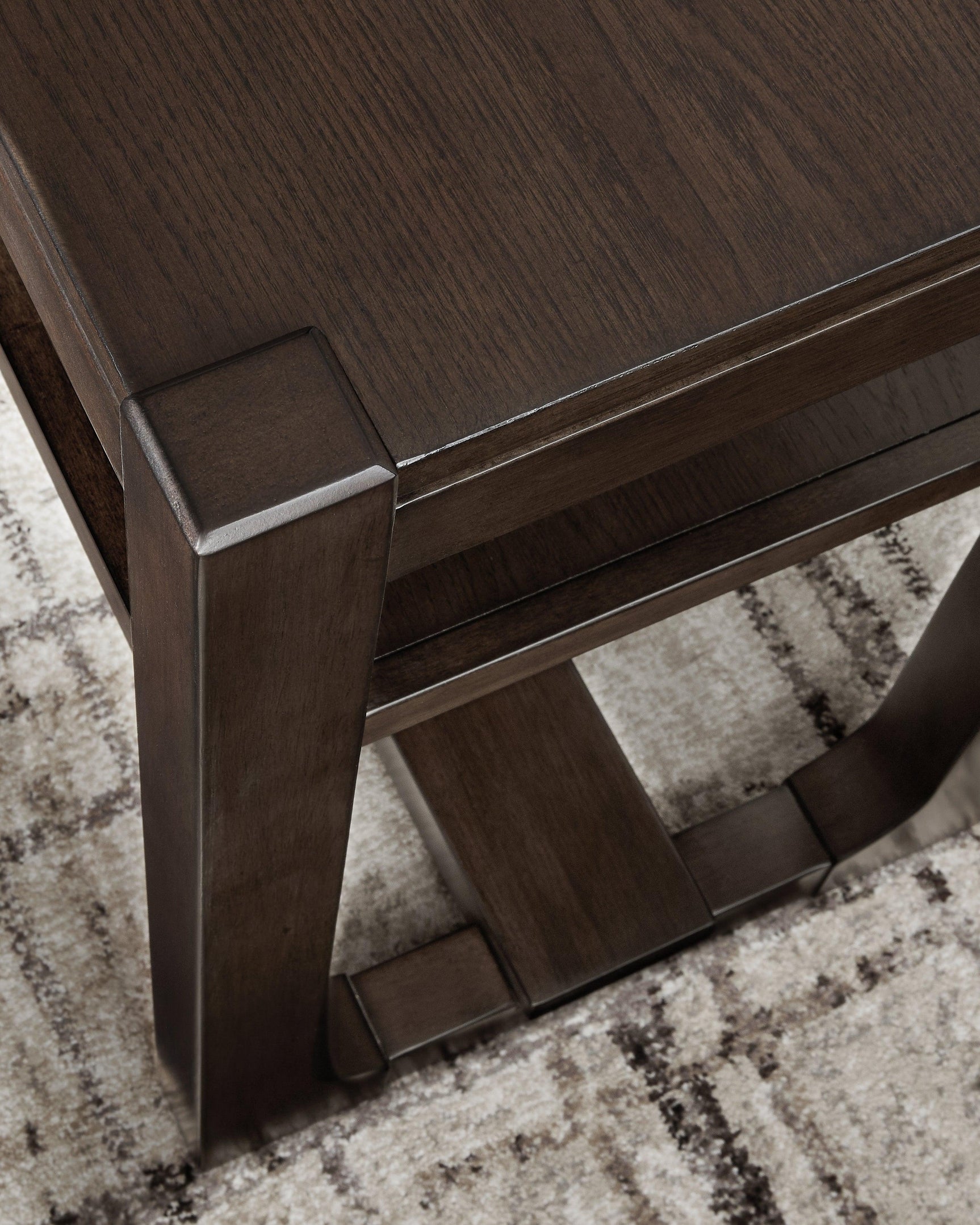 Breckington Dark Brown Sofa Table