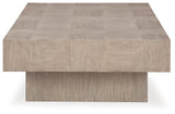 Jorlaina Light Grayish Brown Coffee Table With 2 End Tables