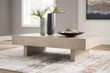 Jorlaina Light Grayish Brown Coffee Table With 1 End