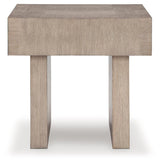 Jorlaina Light Grayish Brown End Table - Ella Furniture