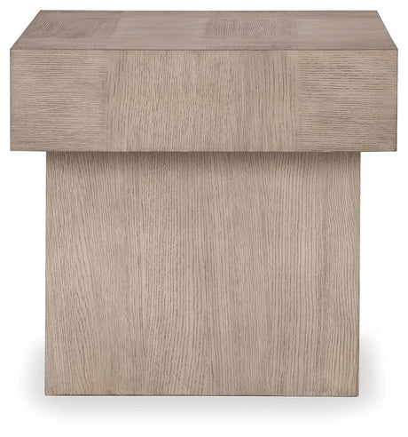 Jorlaina Light Grayish Brown End Table - Ella Furniture