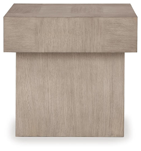 Jorlaina Light Grayish Brown End Table view 4