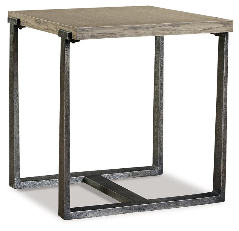 Dalenville Gray End Table - Ella Furniture