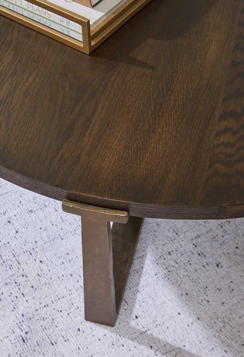 Balintmore Brown/gold Finish Coffee Table T967-8 - Ella Furniture