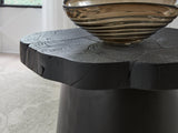 Wimbell Black Solid Acacia Wood End Table