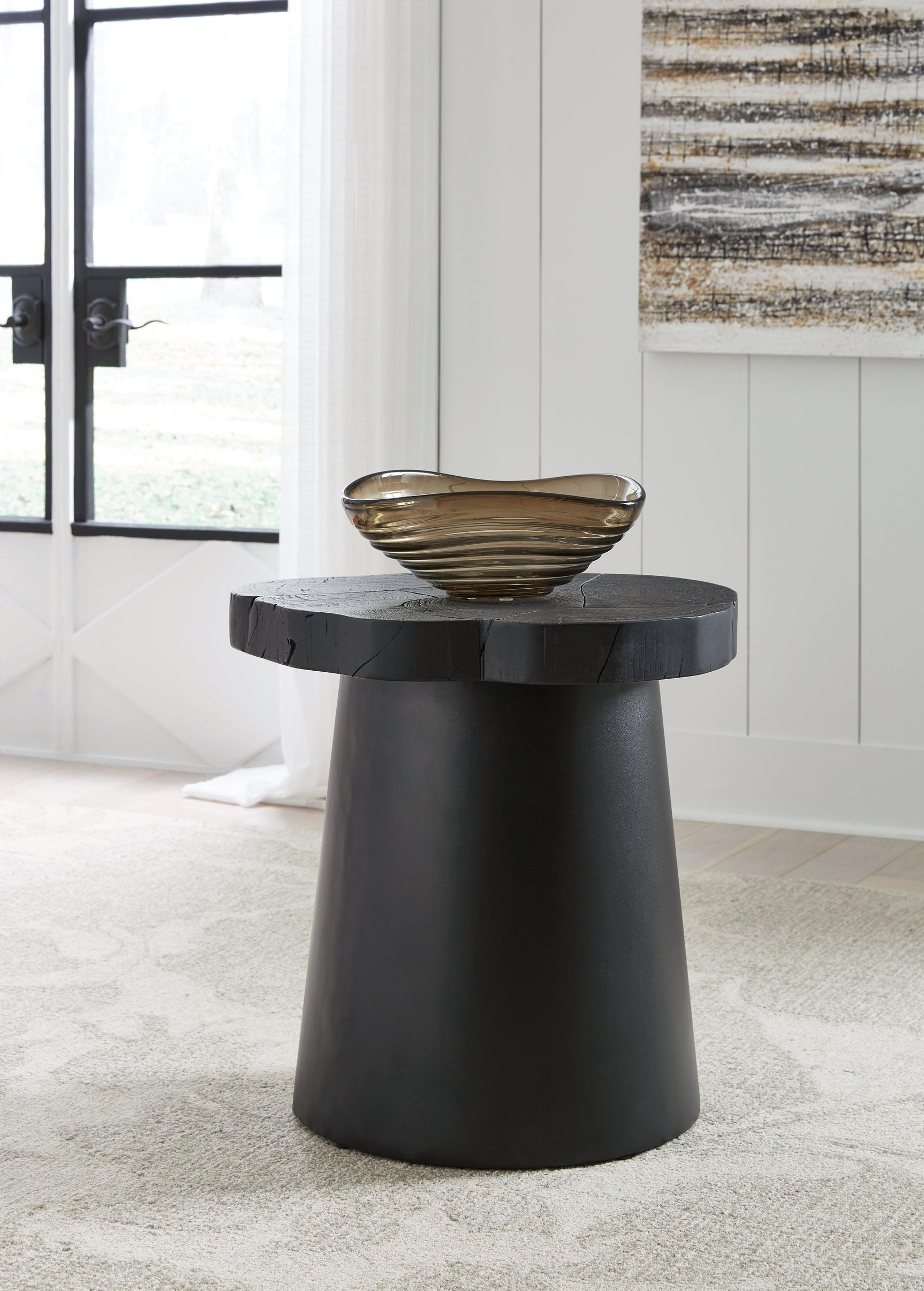 Wimbell Black Coffee Table With 1 End