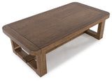 Cabalynn Light Brown Coffee Table - Ella Furniture
