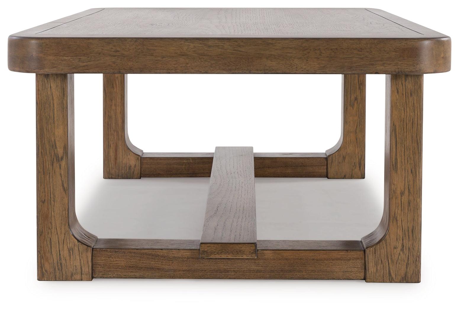 Cabalynn Light Brown Coffee Table - Ella Furniture