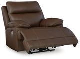 VonRyan Tobacco Leather Power Recliner