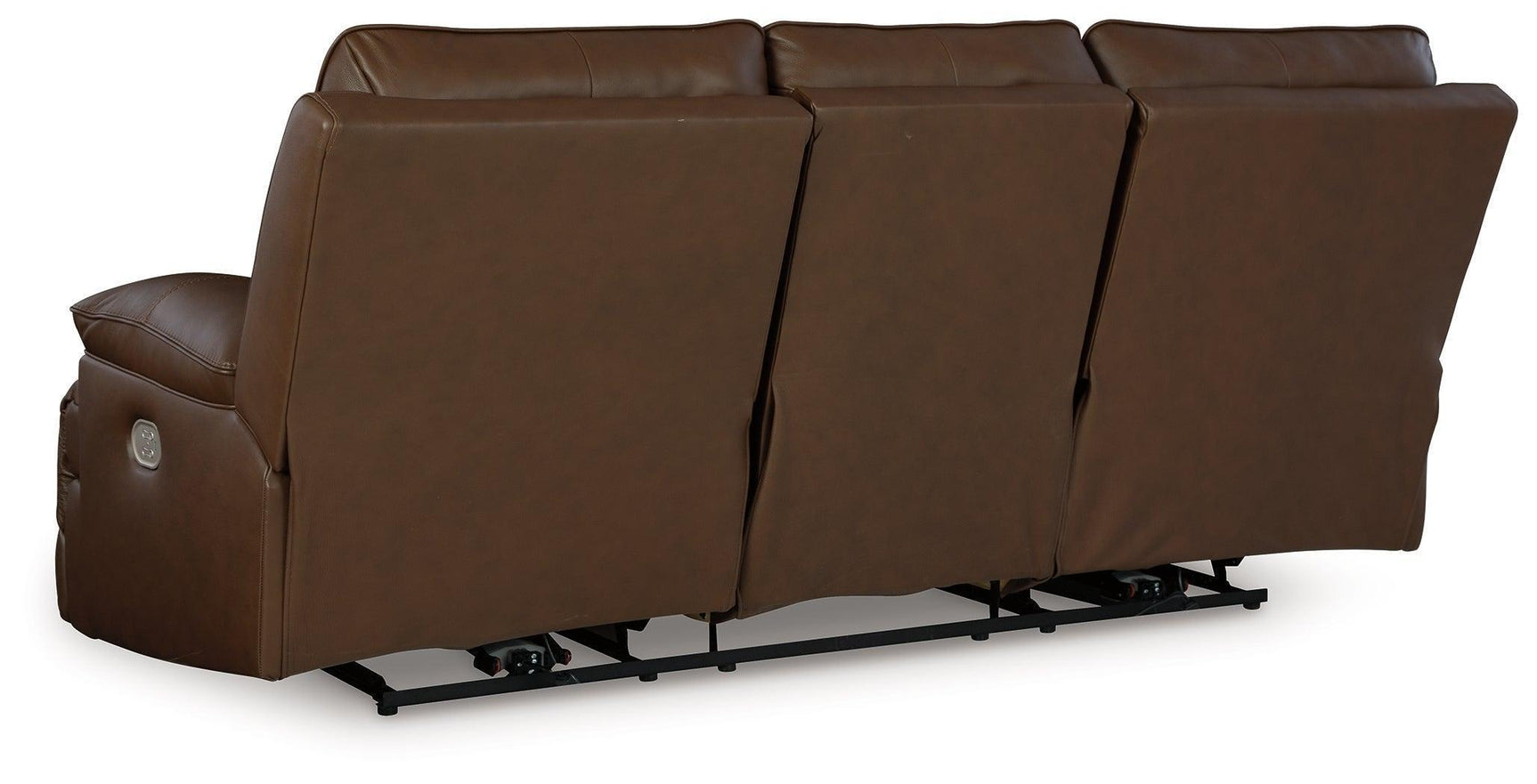 VonRyan Tobacco Leather Power Reclining Sofa
