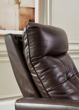 Pisgham Chocolate Leather Power Recliner