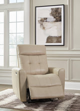 Pisgham Sand Leather Power Recliner