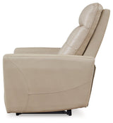 Pisgham Sand Leather Power Recliner