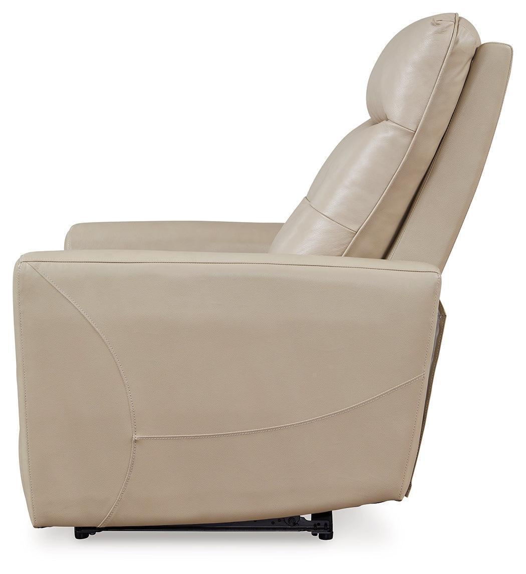 Pisgham Sand Leather Power Recliner