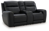 5Z-Comfort Onyx Power Reclining Loveseat with Console