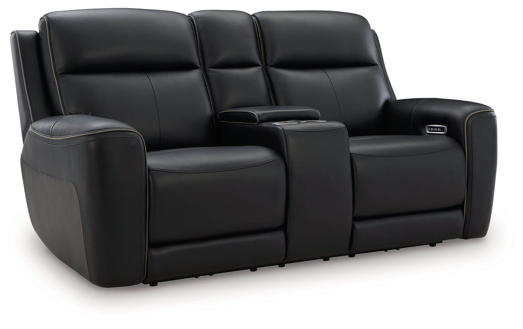 5Z-Comfort Onyx Power Reclining Loveseat with Console