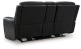 5Z-Comfort Onyx Power Reclining Loveseat with Console