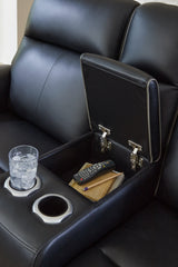 5Z-Comfort Onyx Power Reclining Loveseat with Console