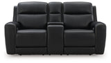 5Z-Comfort Onyx Power Reclining Loveseat with Console