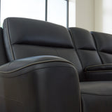 5Z-Comfort Onyx Power Reclining Loveseat with Console