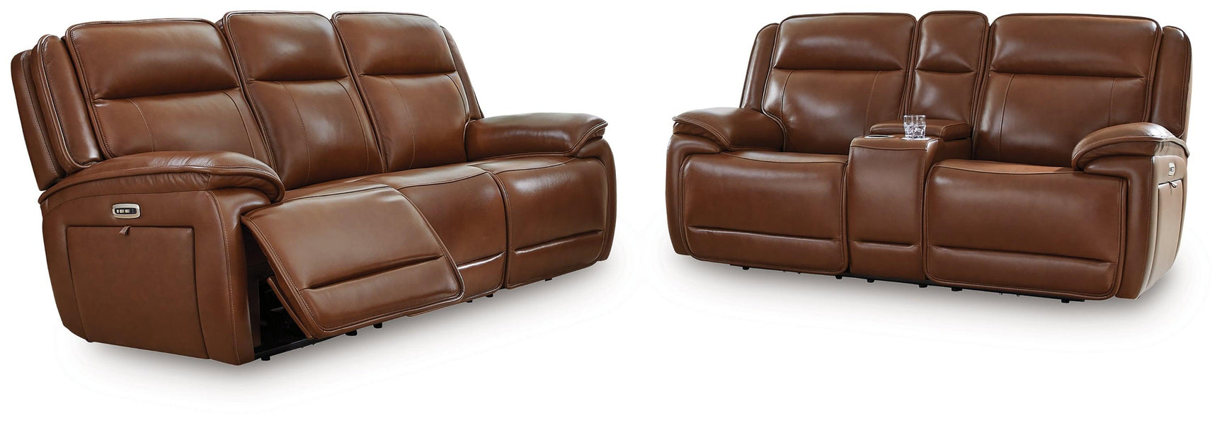 Healy Chocolate Pier Sofa and Loveseat