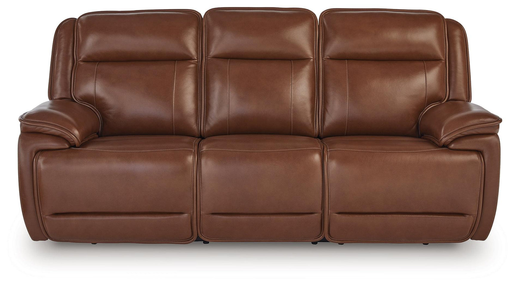 Healy Pier Chocolate Leather Power Reclining Sofa