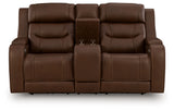 Knightington Brown Sofa and Loveseat