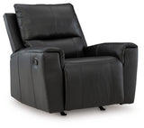 Glossmore Black Leather Recliner