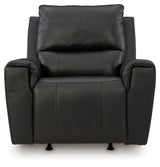 Glossmore Black Leather Recliner