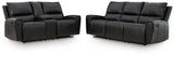 Glossmore Black Sofa and Loveseat