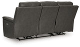 Bleckley Anchor Leather Power Reclining Sofa