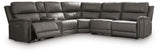 Bleckley Anchor Leather 6-Piece Power Reclining Sectional