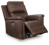 Bleckley Espresso Leather Power Recliner