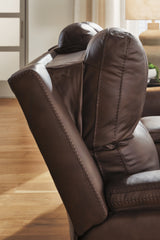 Bleckley Espresso Leather Power Recliner