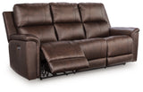 Bleckley Espresso Leather Power Reclining Sofa