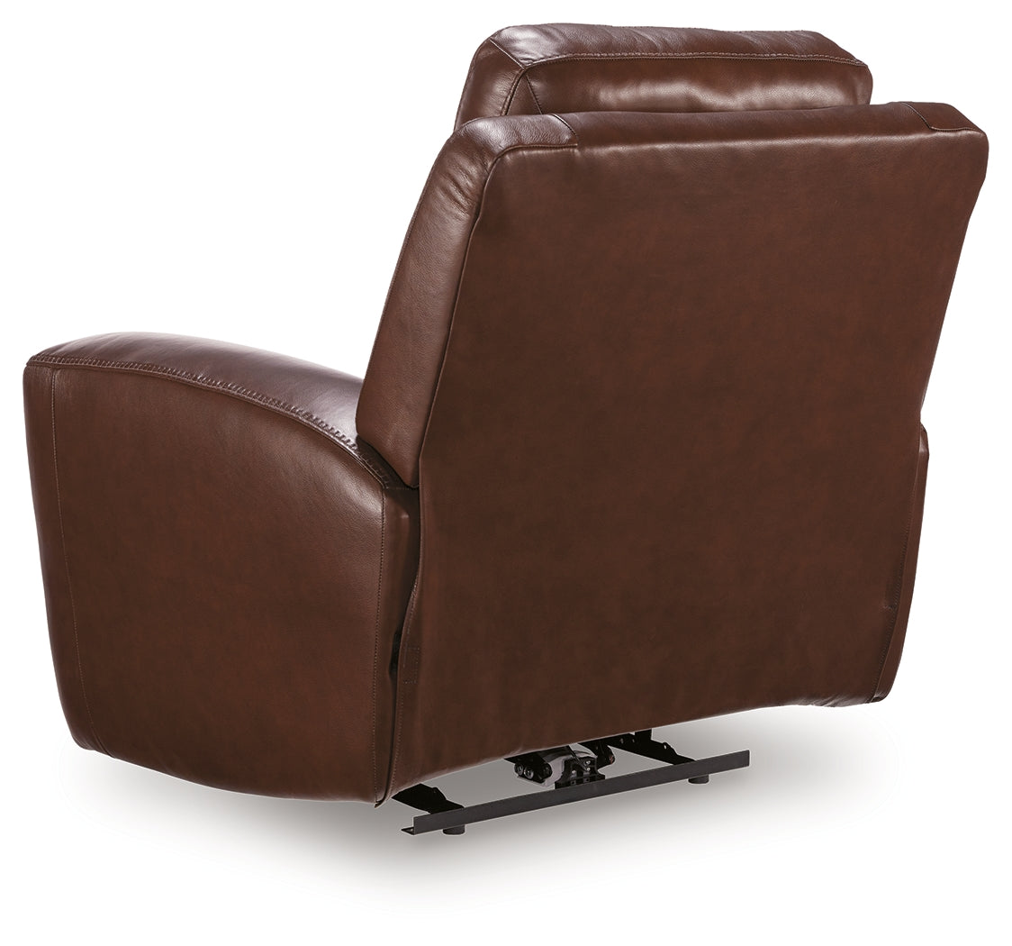 Next Move Mahogany Leather Power Recliner