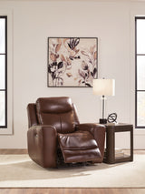 Next Move Mahogany Leather Power Recliner