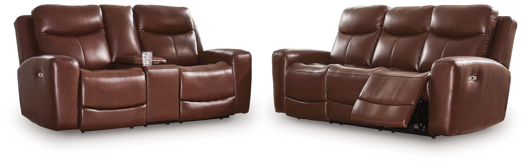 Next Mahogany Move Sofa and Loveseat