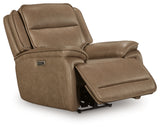 Glencroft Sahara Leather Power Recliner