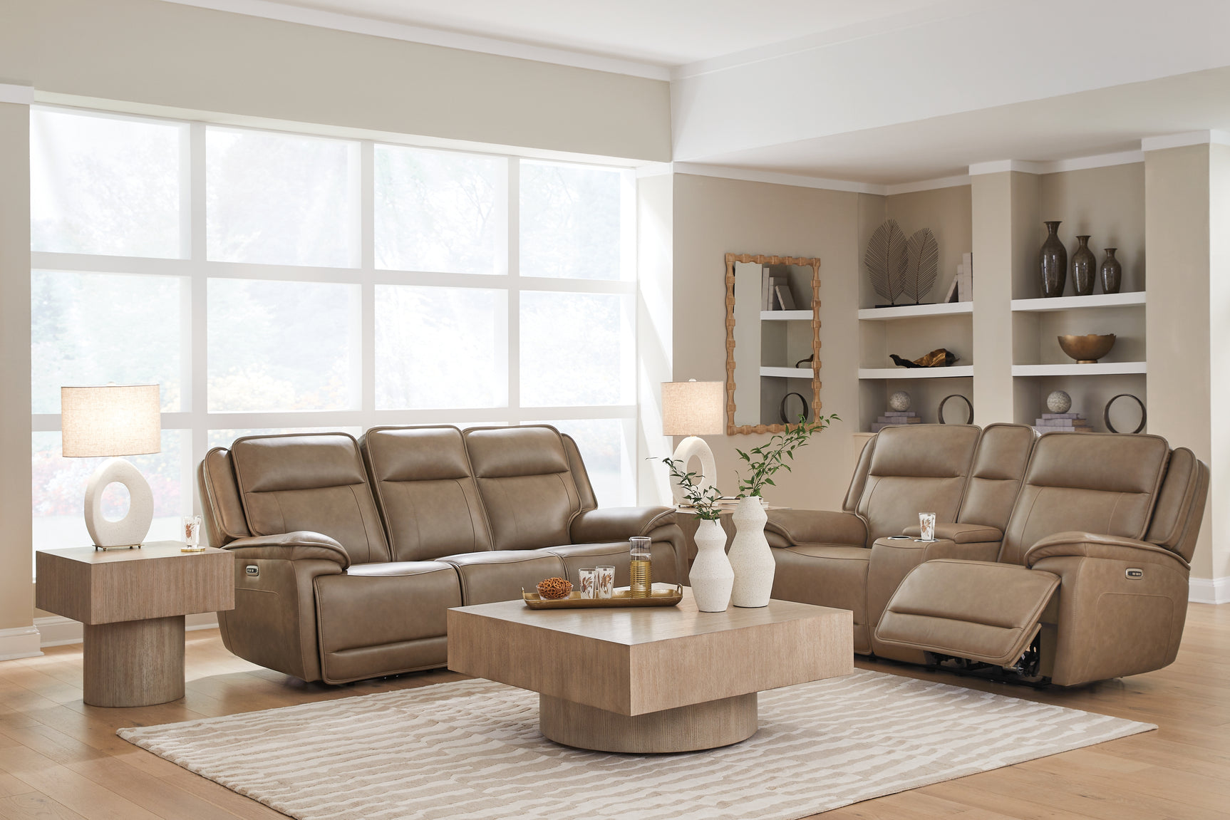 Glencroft Sahara Sofa and Loveseat