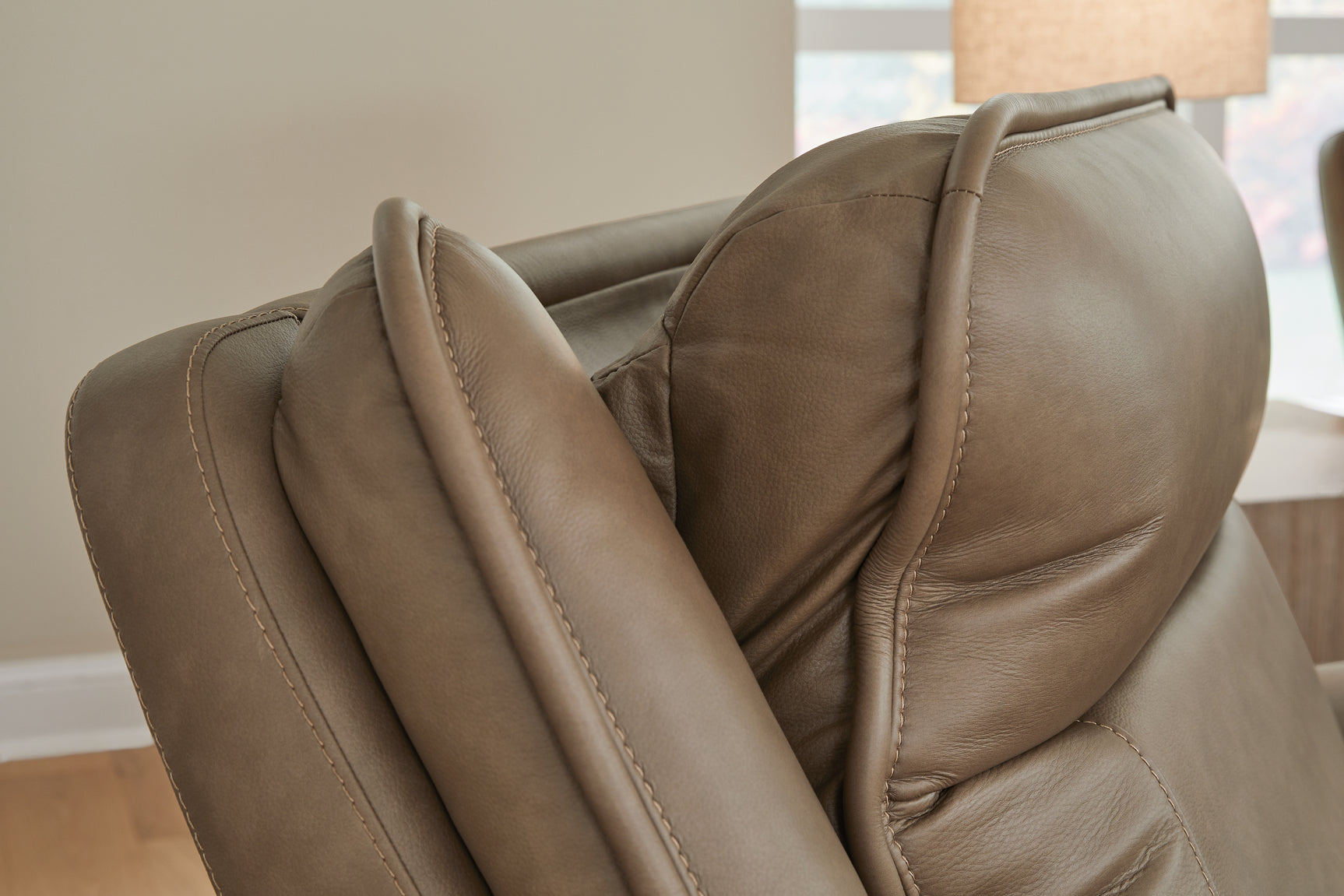 Glencroft Sahara Leather Power Reclining Sofa